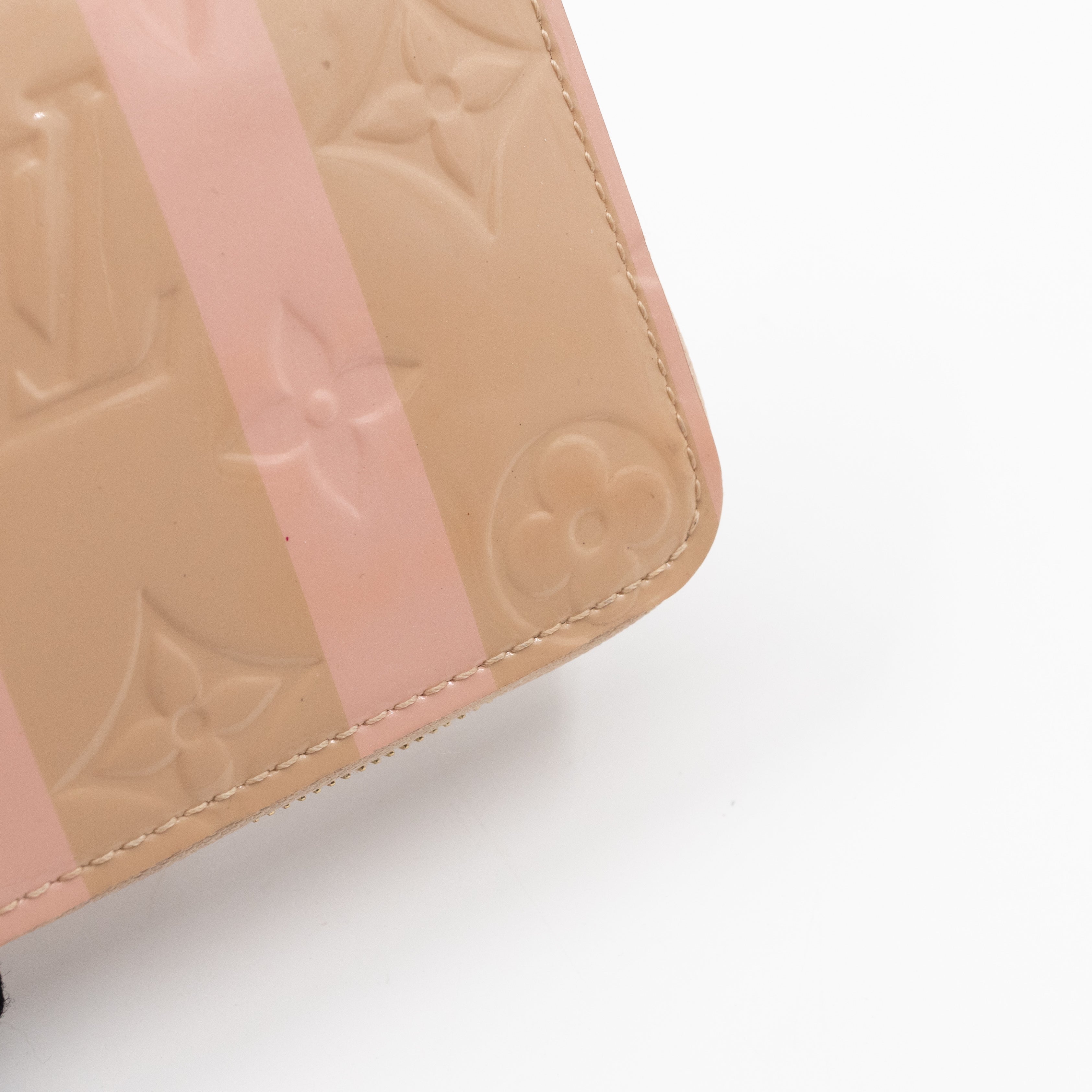 Zippy Coin Purse Vernis Rayures Dune