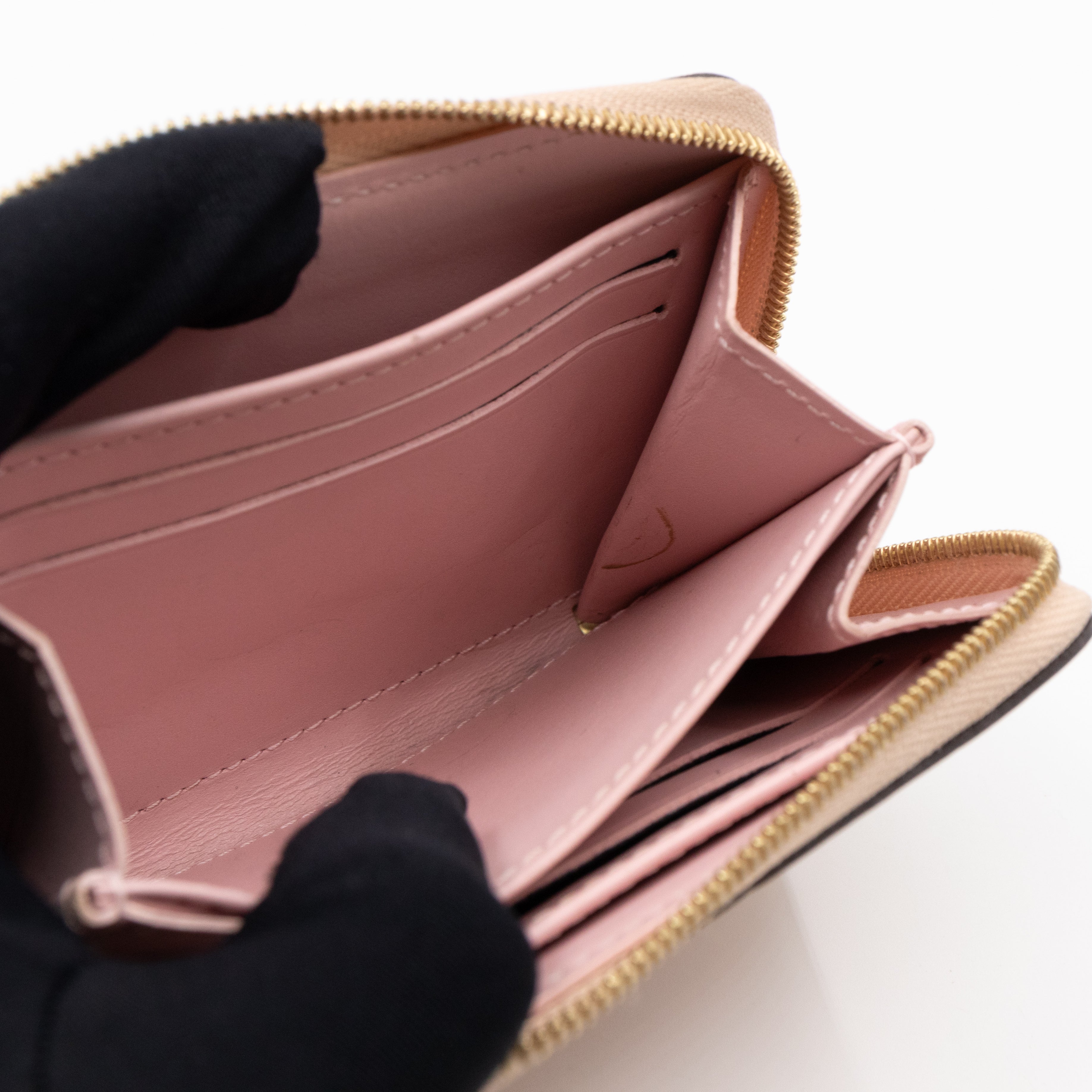 Zippy Coin Purse Vernis Rayures Dune