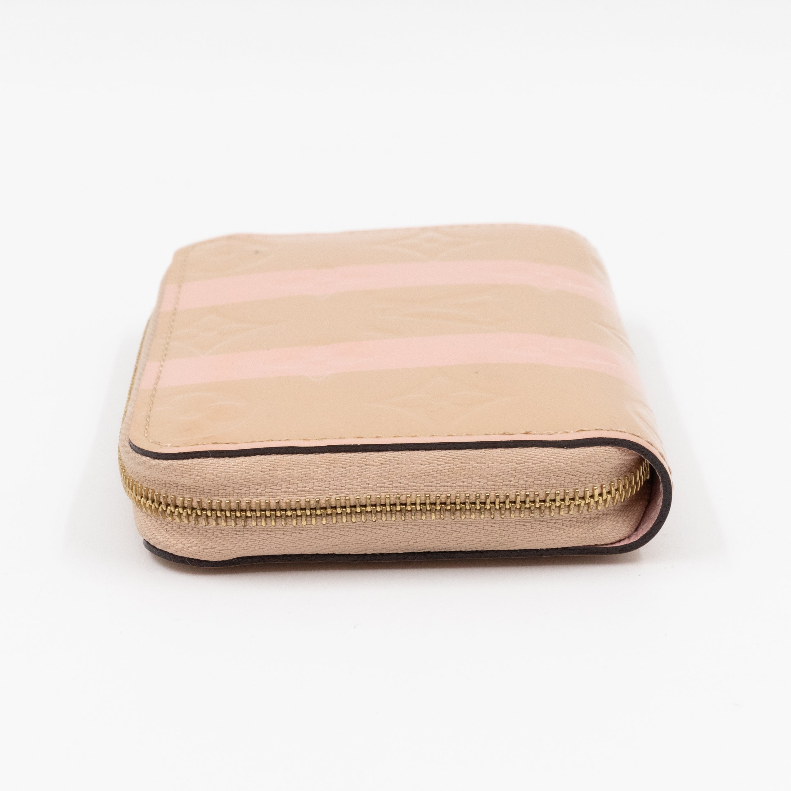 Zippy Coin Purse Vernis Rayures Dune