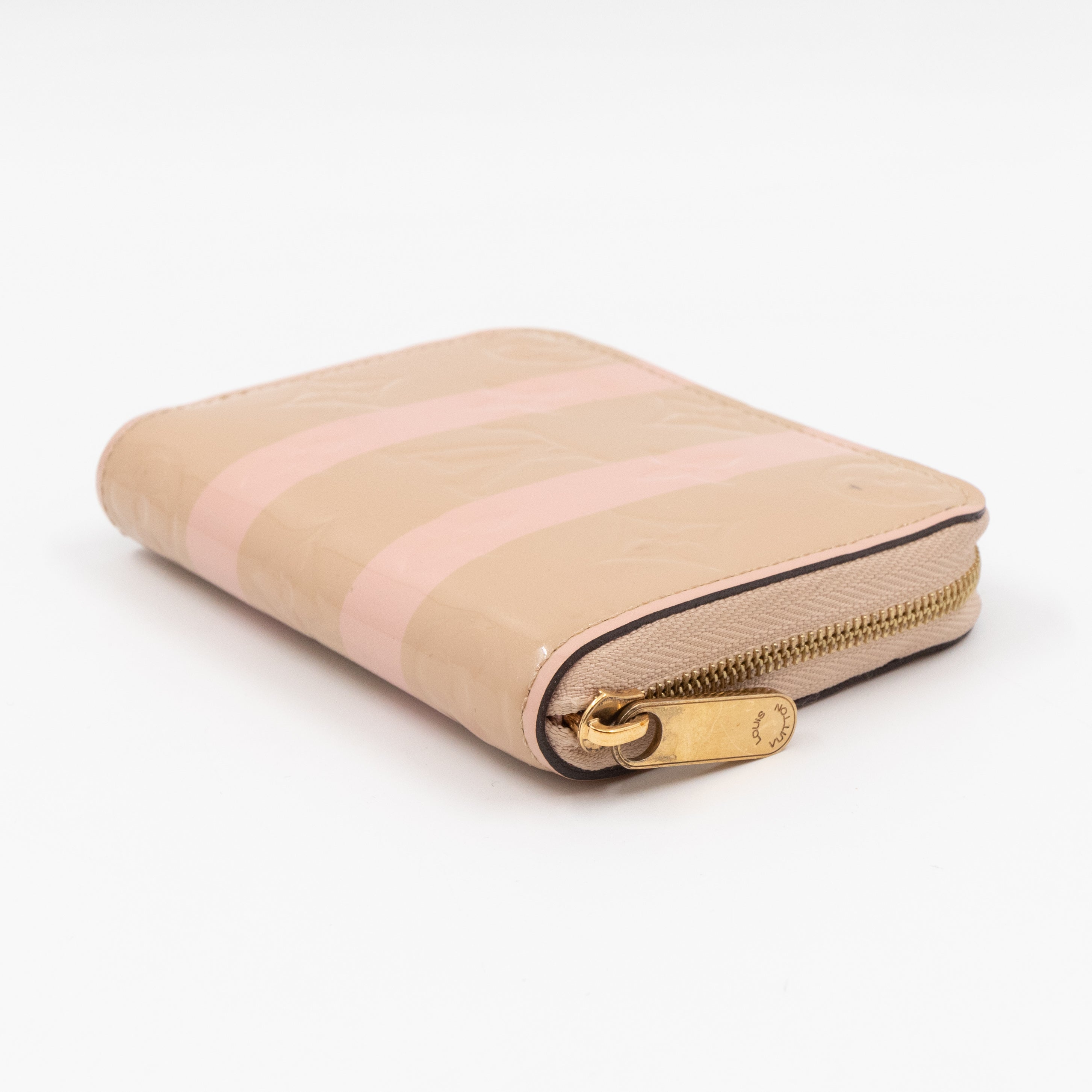 Zippy Coin Purse Vernis Rayures Dune