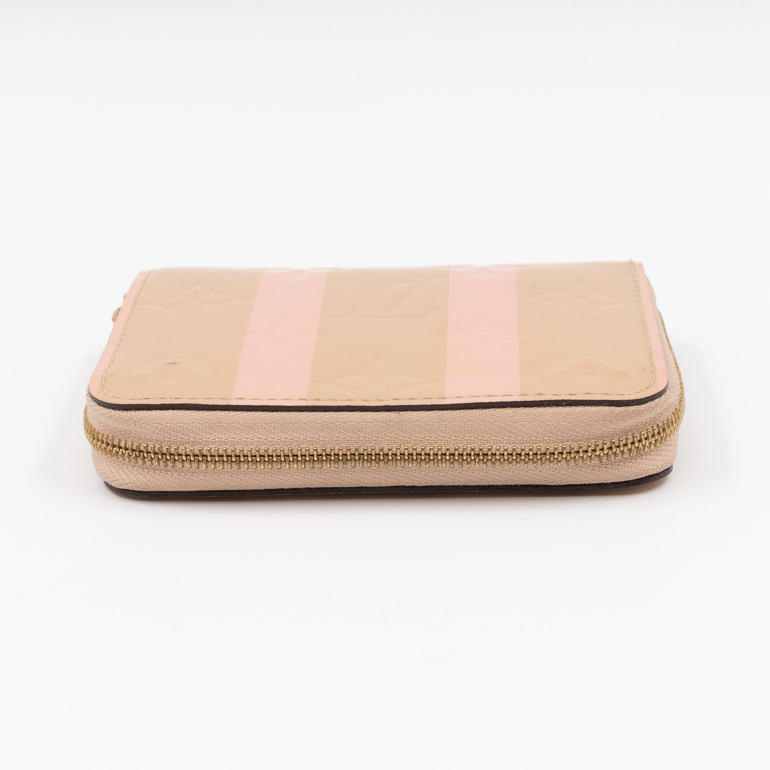Zippy Coin Purse Vernis Rayures Dune