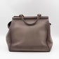 Duilio Brogue Handbag Grey Aged Leather