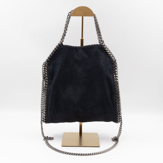 Falabella Fold Over Tote Mini Black Blue