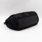 Sicily Large Floral Crocheted Lace Black Leather