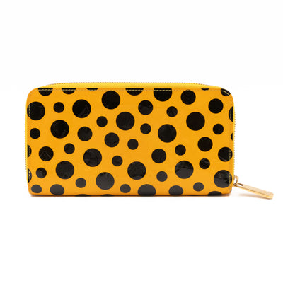 Zippy Wallet Vernis Dots Infinity Yellow