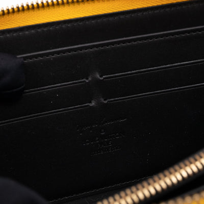 Zippy Wallet Vernis Dots Infinity Yellow