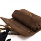 Classic Double Flap Bag Medium Brown Suede Leather Gold