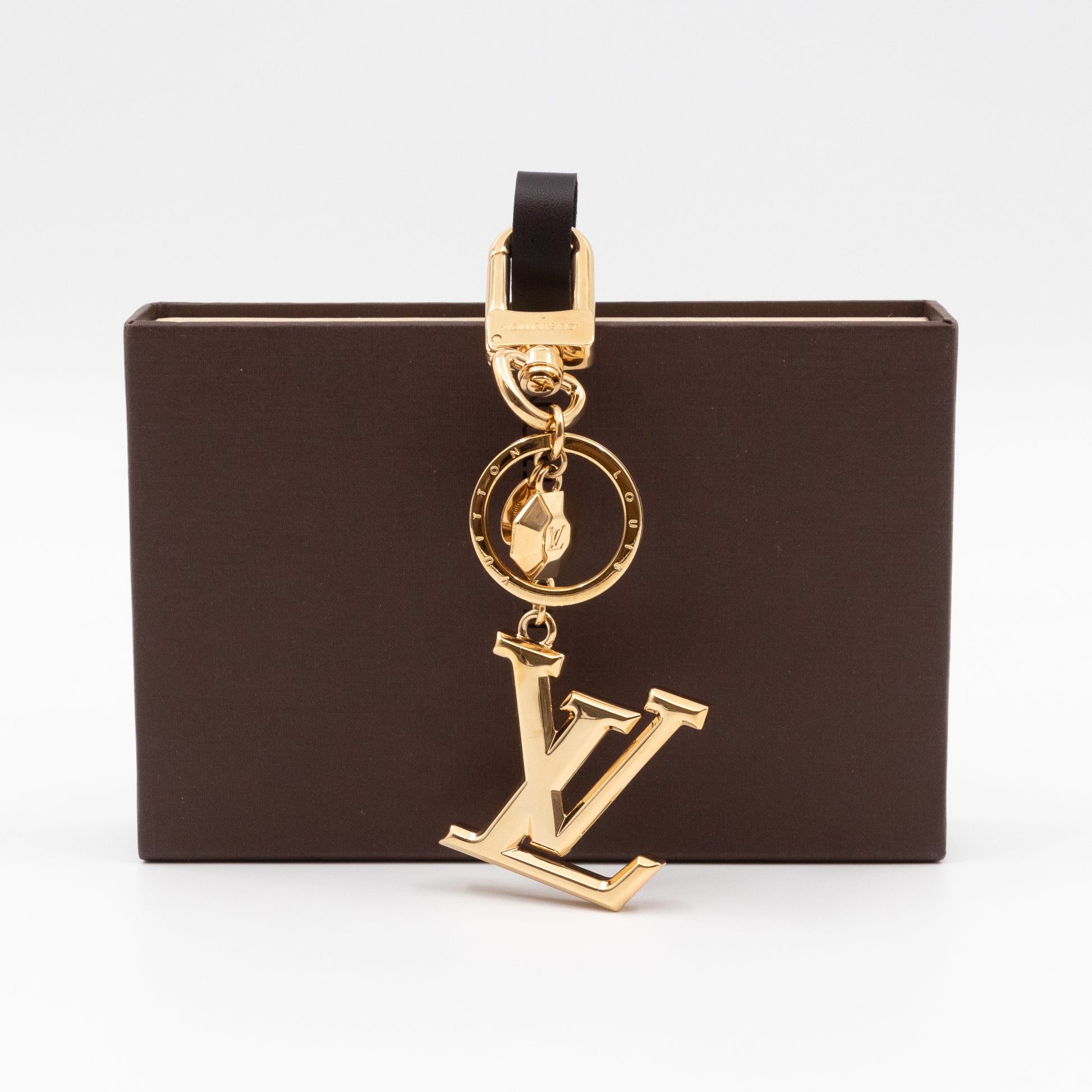 Louis Vuitton Gold LV Facettes Bag Charm & Key Holder