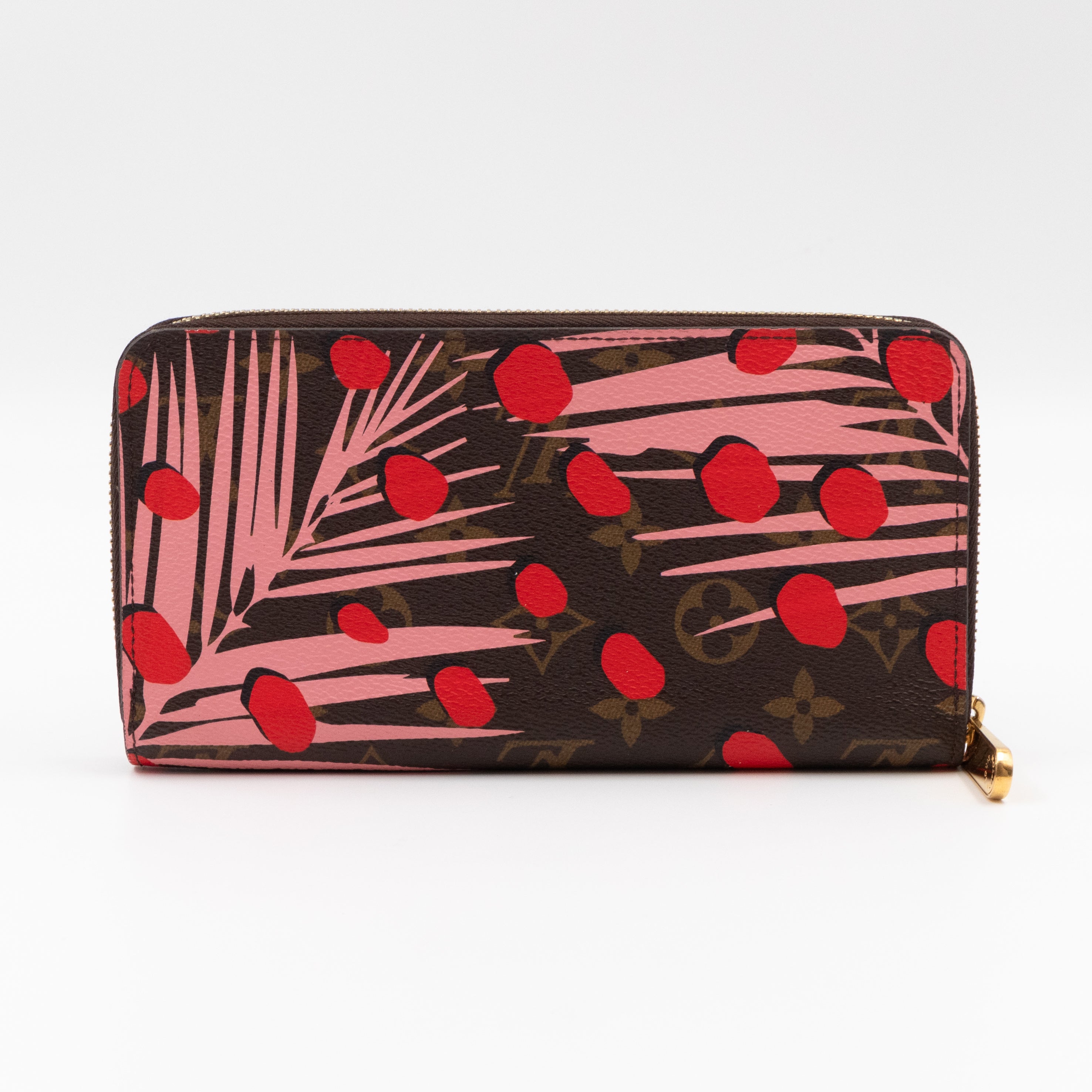 Zippy Wallet Monogram Jungle Dots