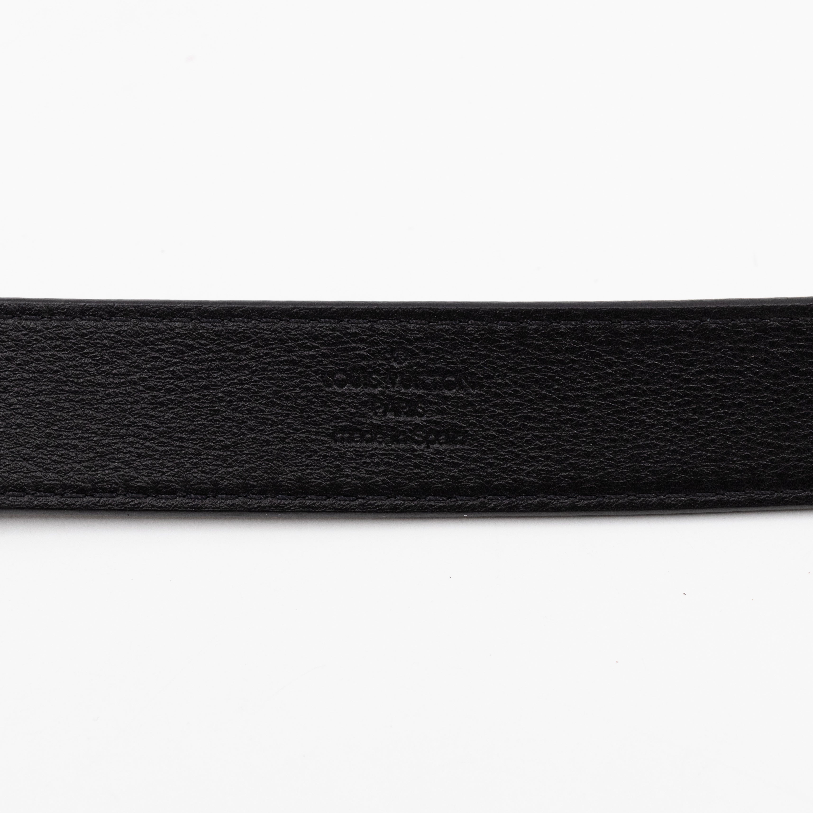 Malletier Belt 25 mm 90 cm Black Epi Leather