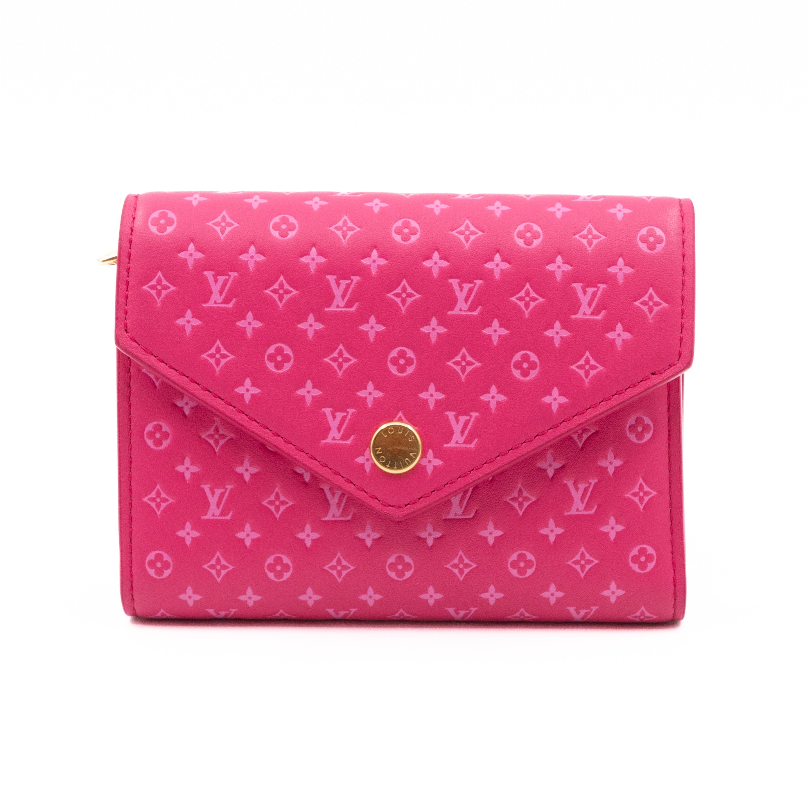 Victorine Wallet Nanogram Leather Rose