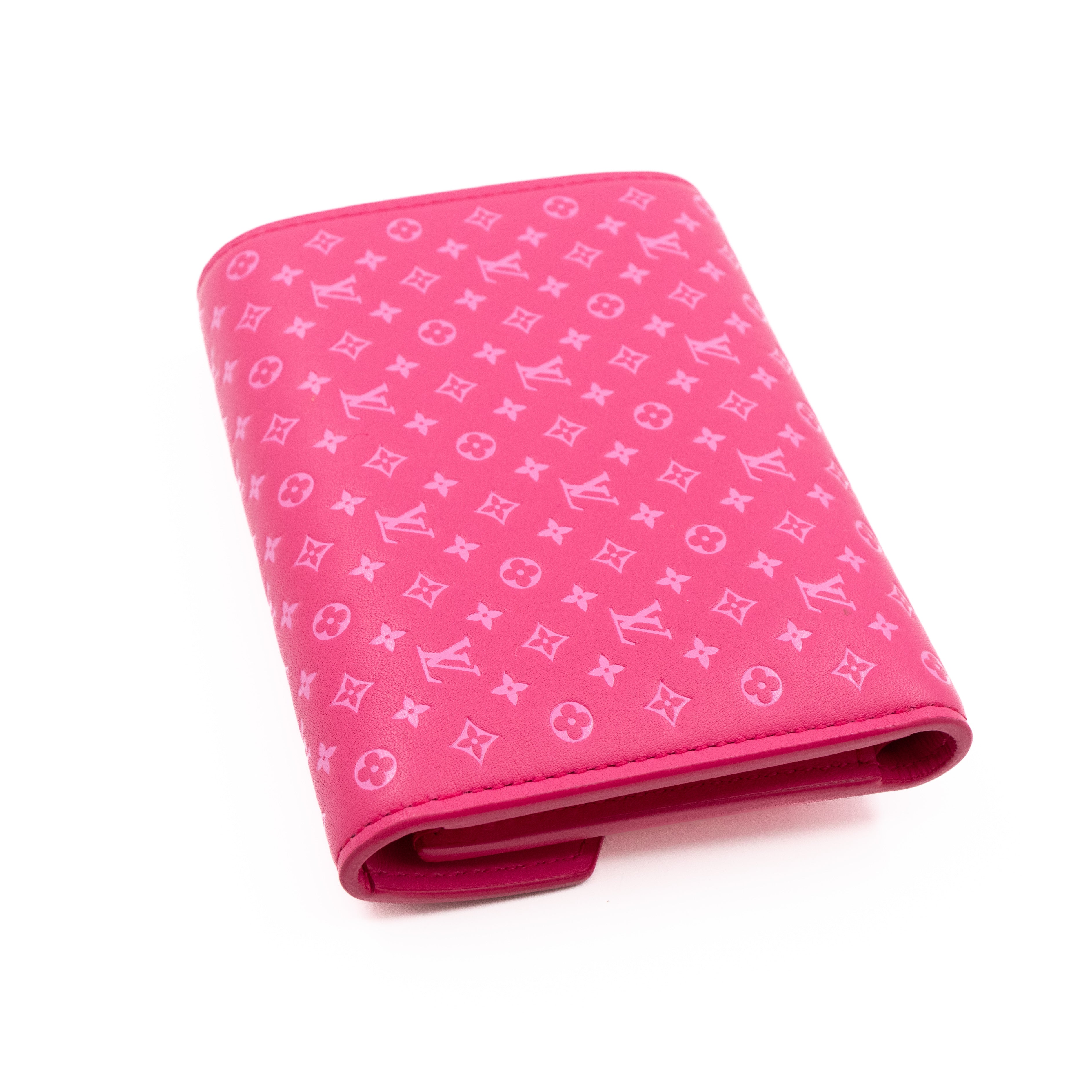 Victorine Wallet Nanogram Leather Rose