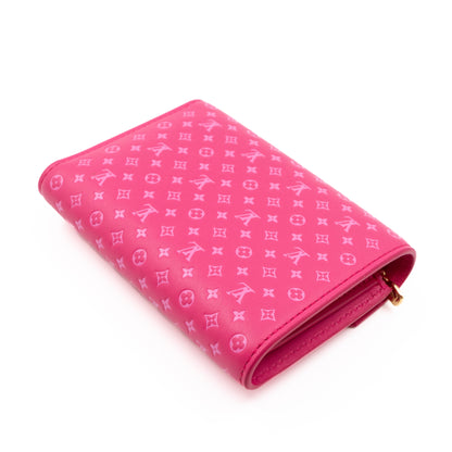 Victorine Wallet Nanogram Leather Rose