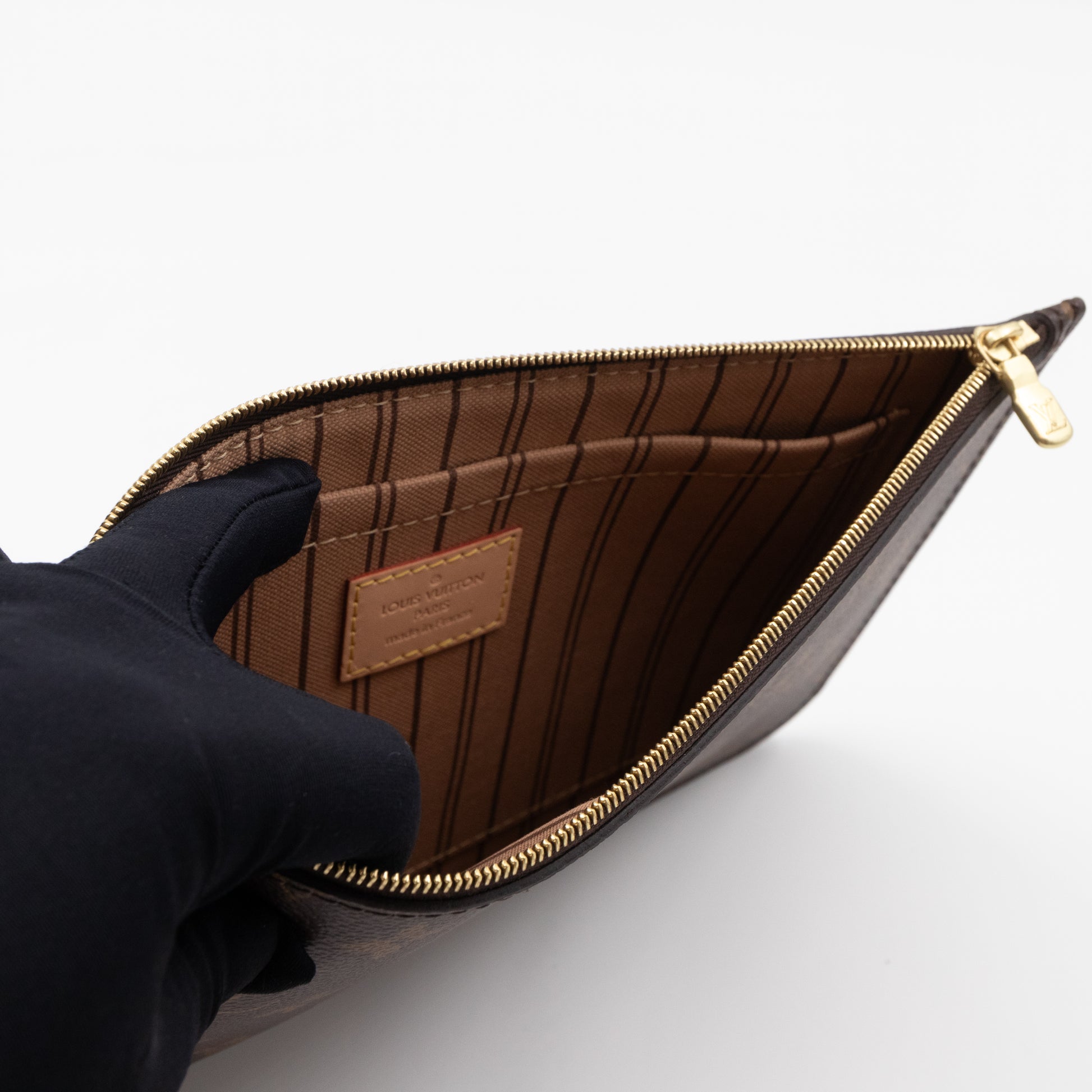 Louis Vuitton Zip Pochette Pouch Wrislet from Neverfull PM in Monogram /  Beige - SOLD