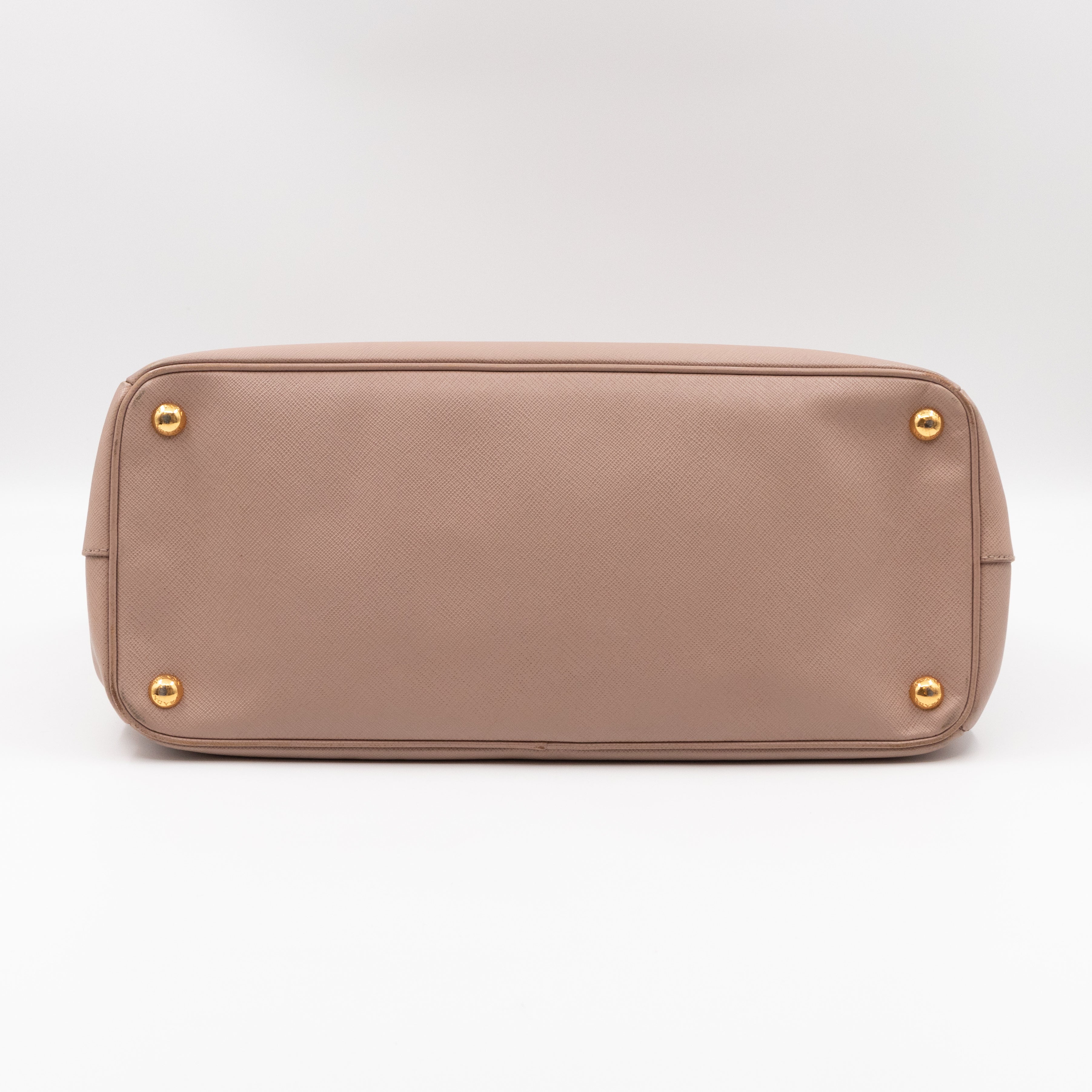 Galleria Large Double Zip Light Pink Saffiano
