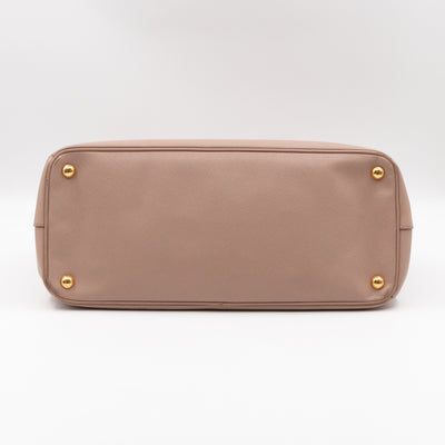 Galleria Large Double Zip Light Pink Saffiano