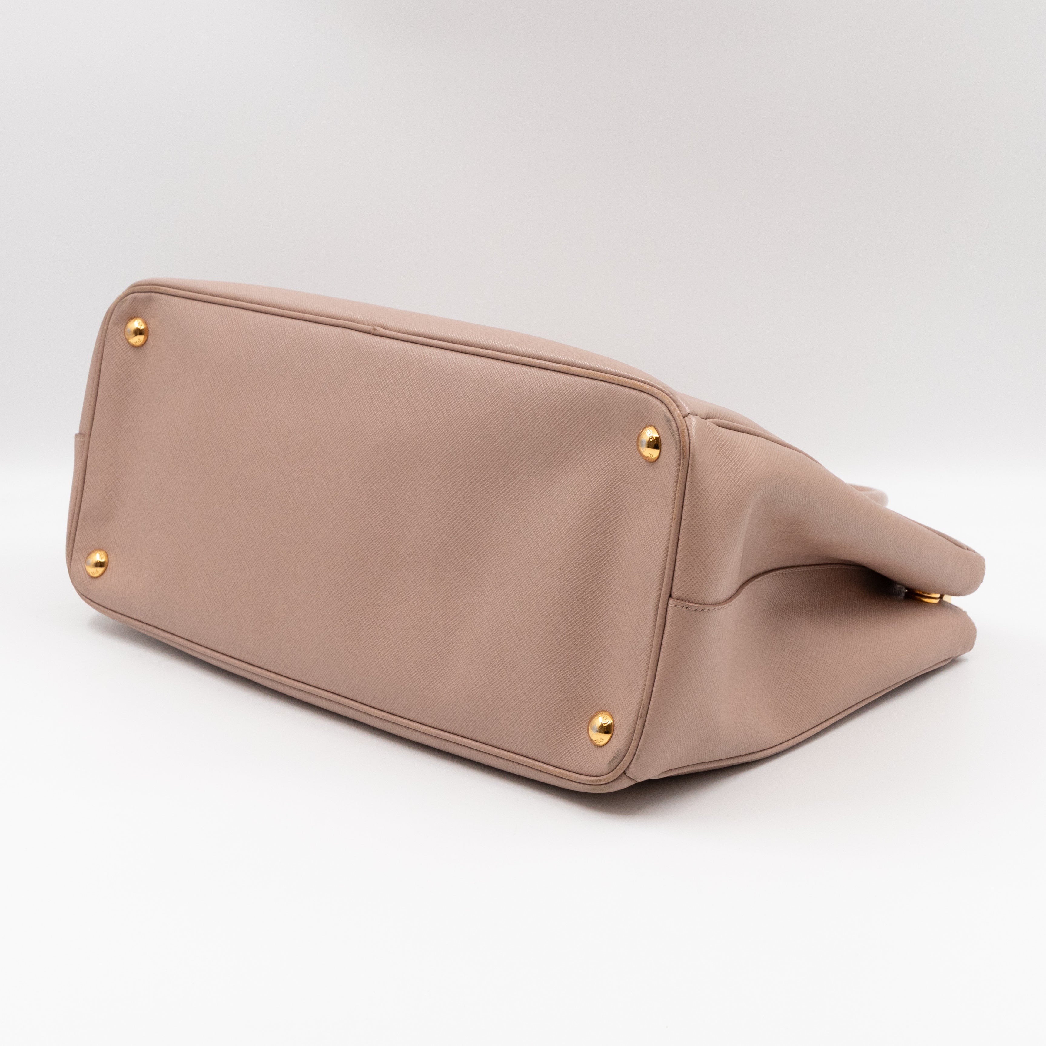 Galleria Large Double Zip Light Pink Saffiano