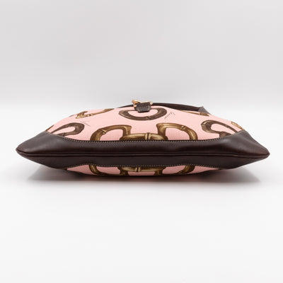 Jackie O Bouvier Medium Hobo Horsebit Canvas