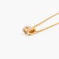 Mini Pop H Necklace Marron Glace Gold