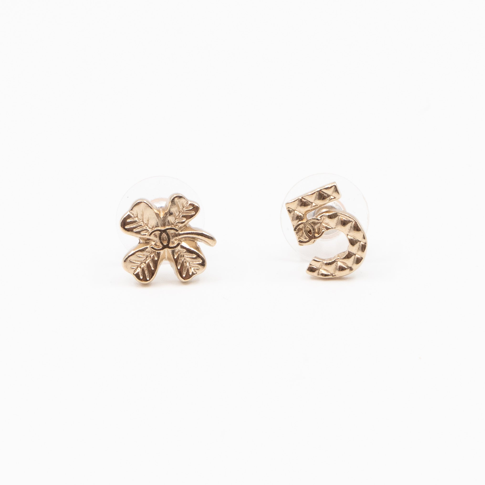 CC Clover & NO.5 Earrings