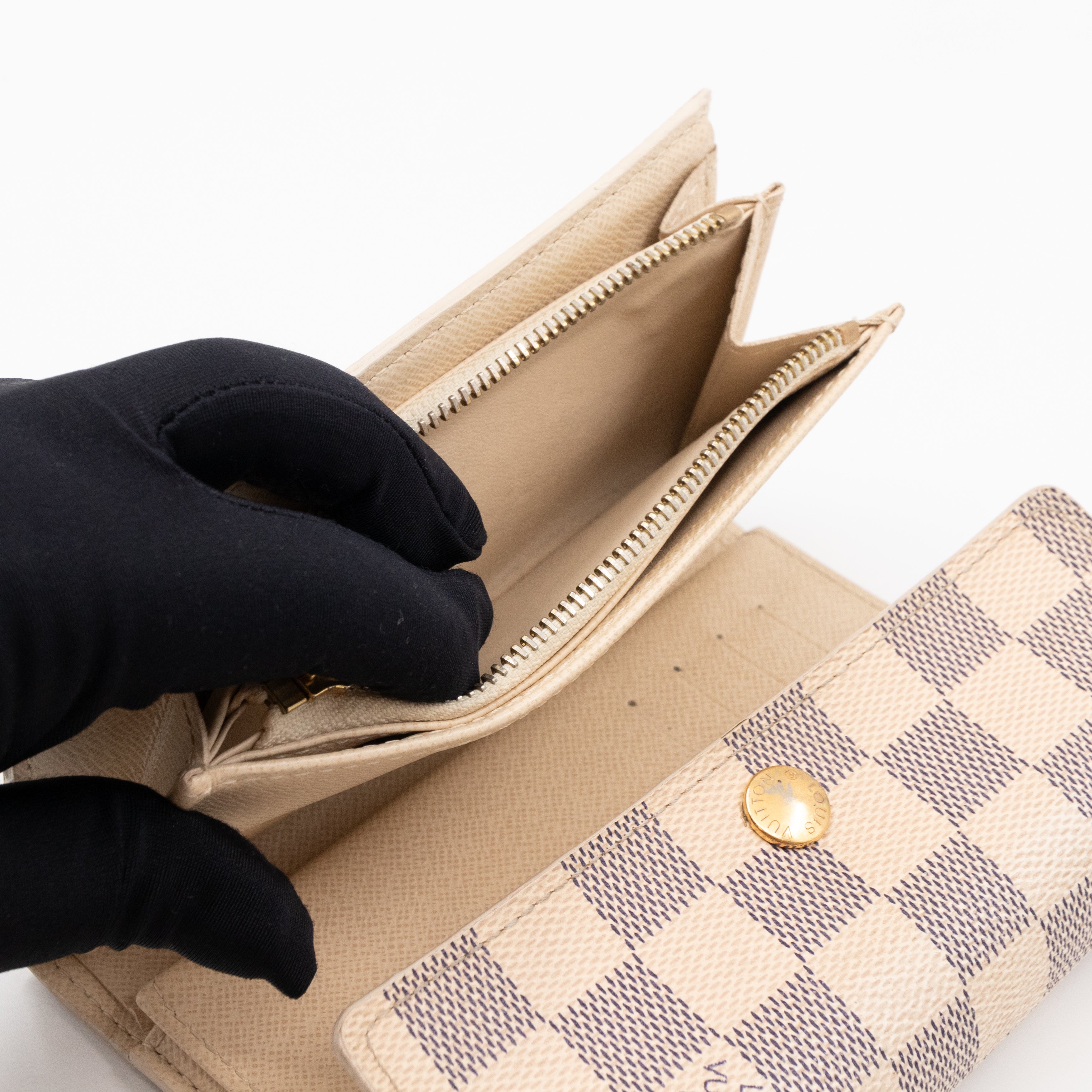 Alexandra Wallet Damier Azur
