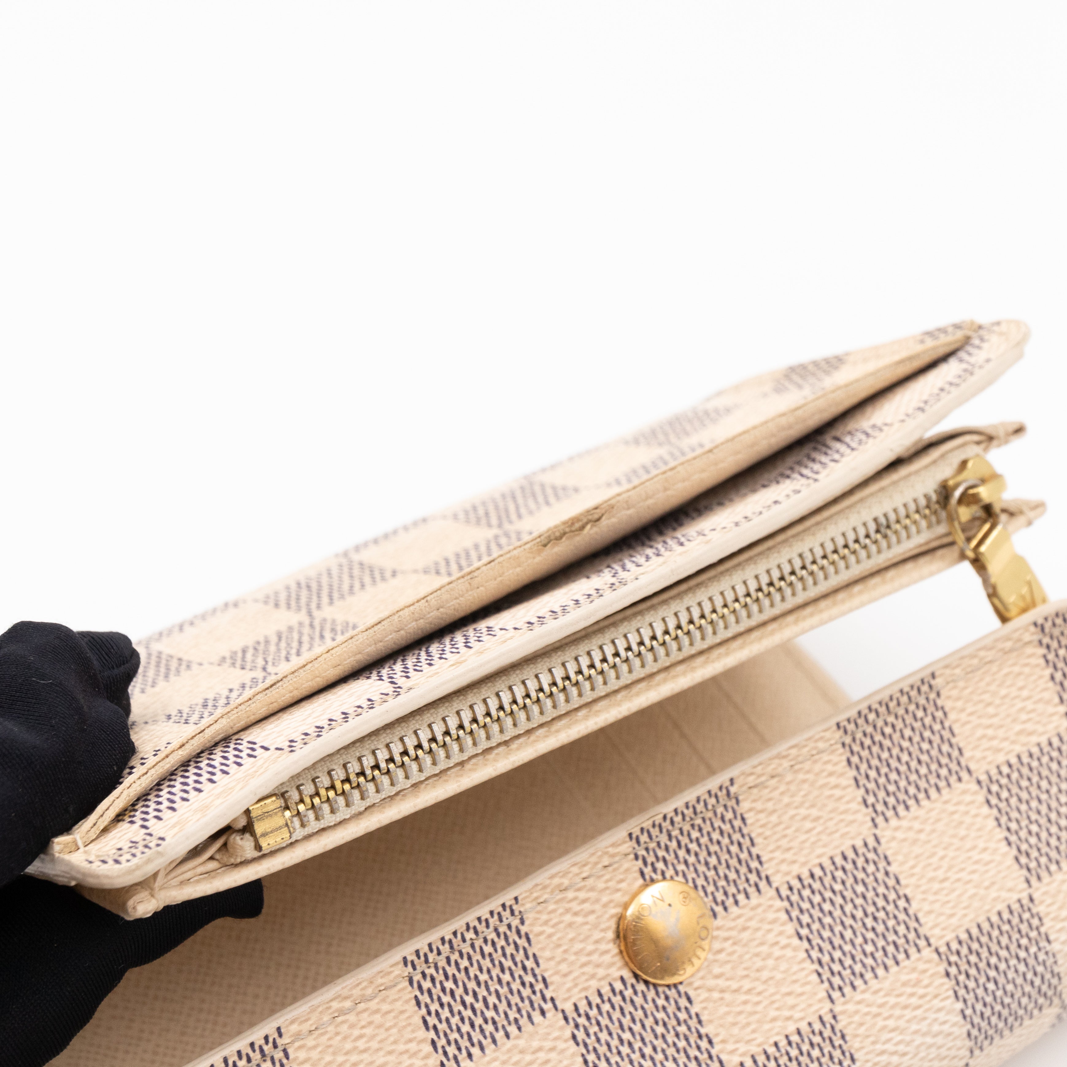 Alexandra Wallet Damier Azur