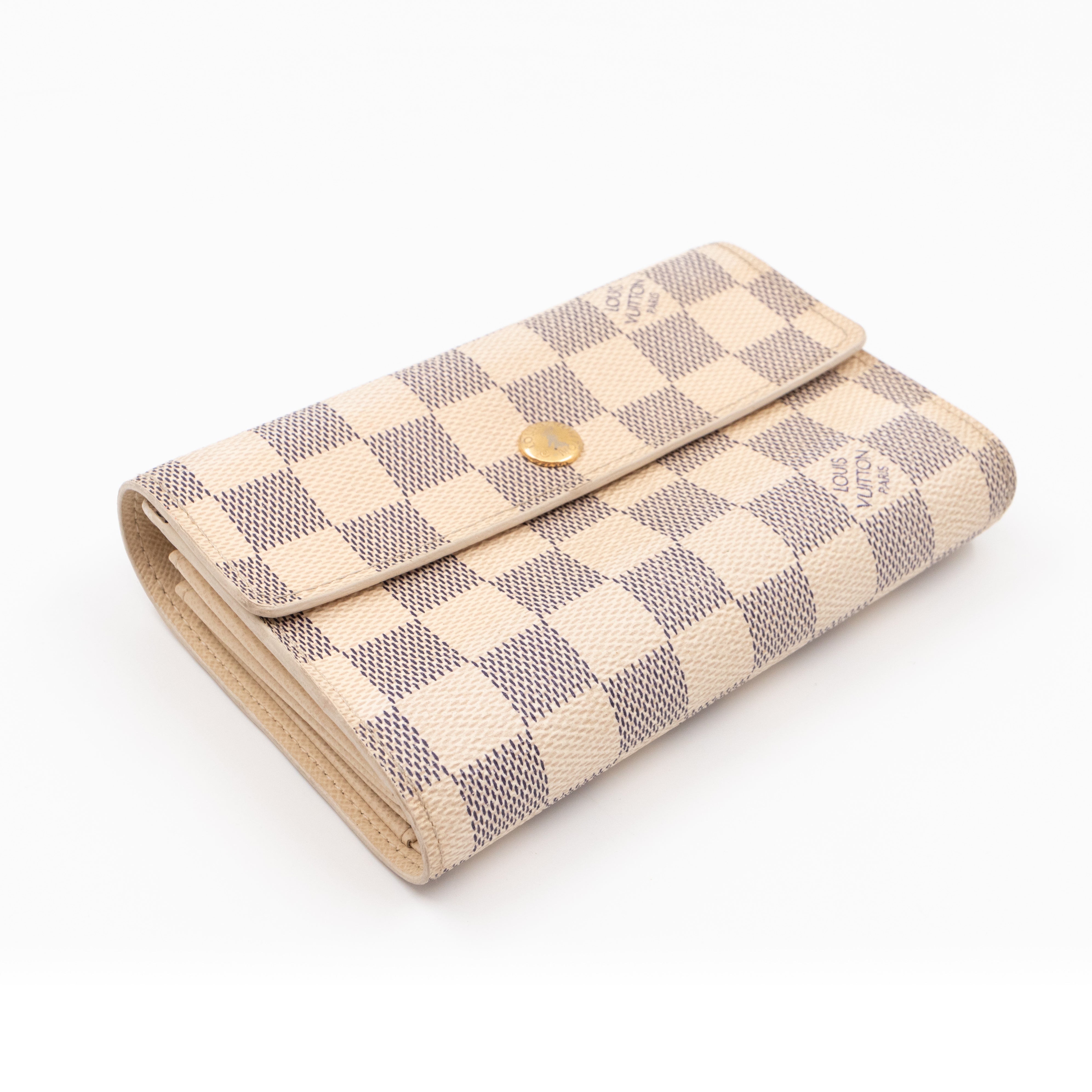 Alexandra Wallet Damier Azur