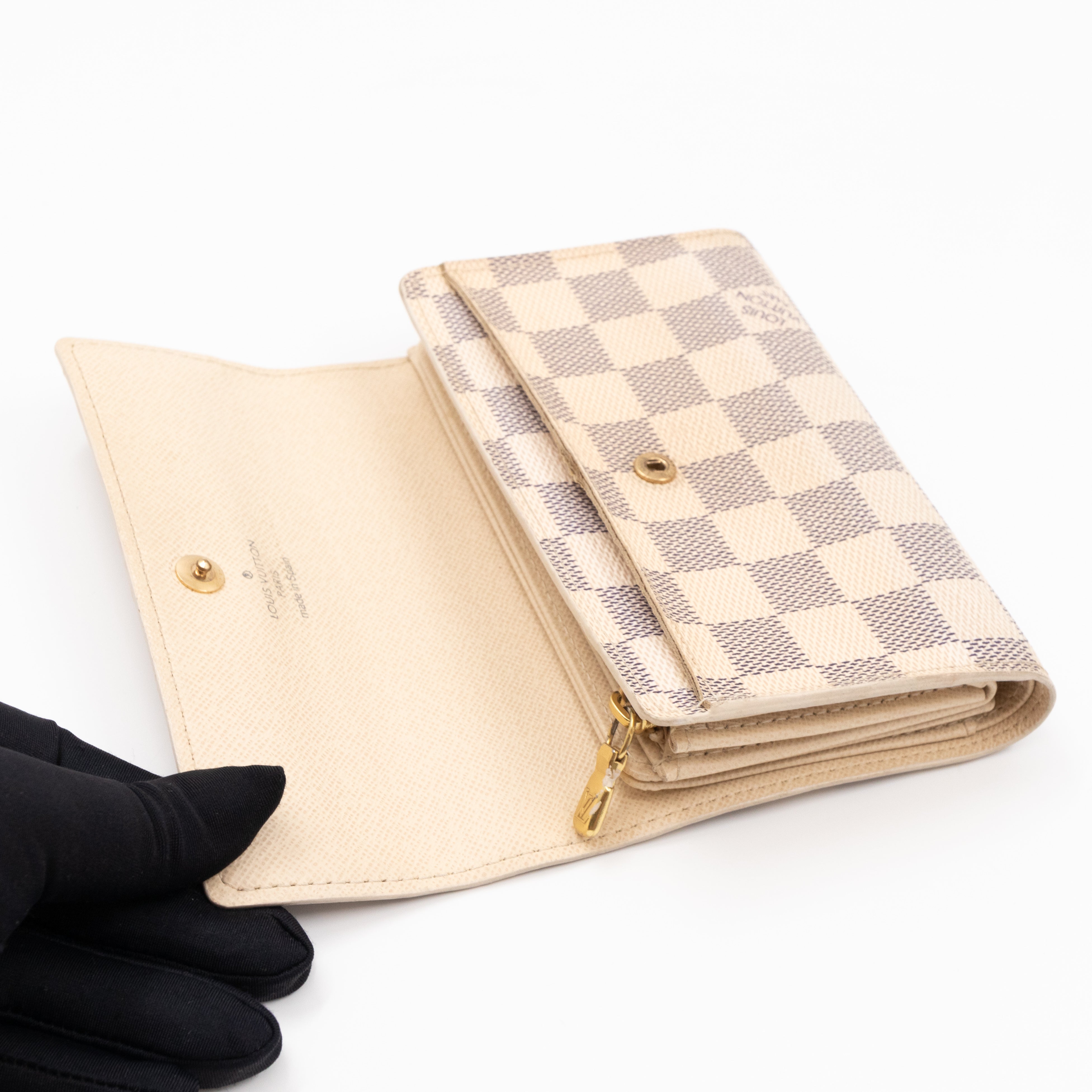 Alexandra Wallet Damier Azur