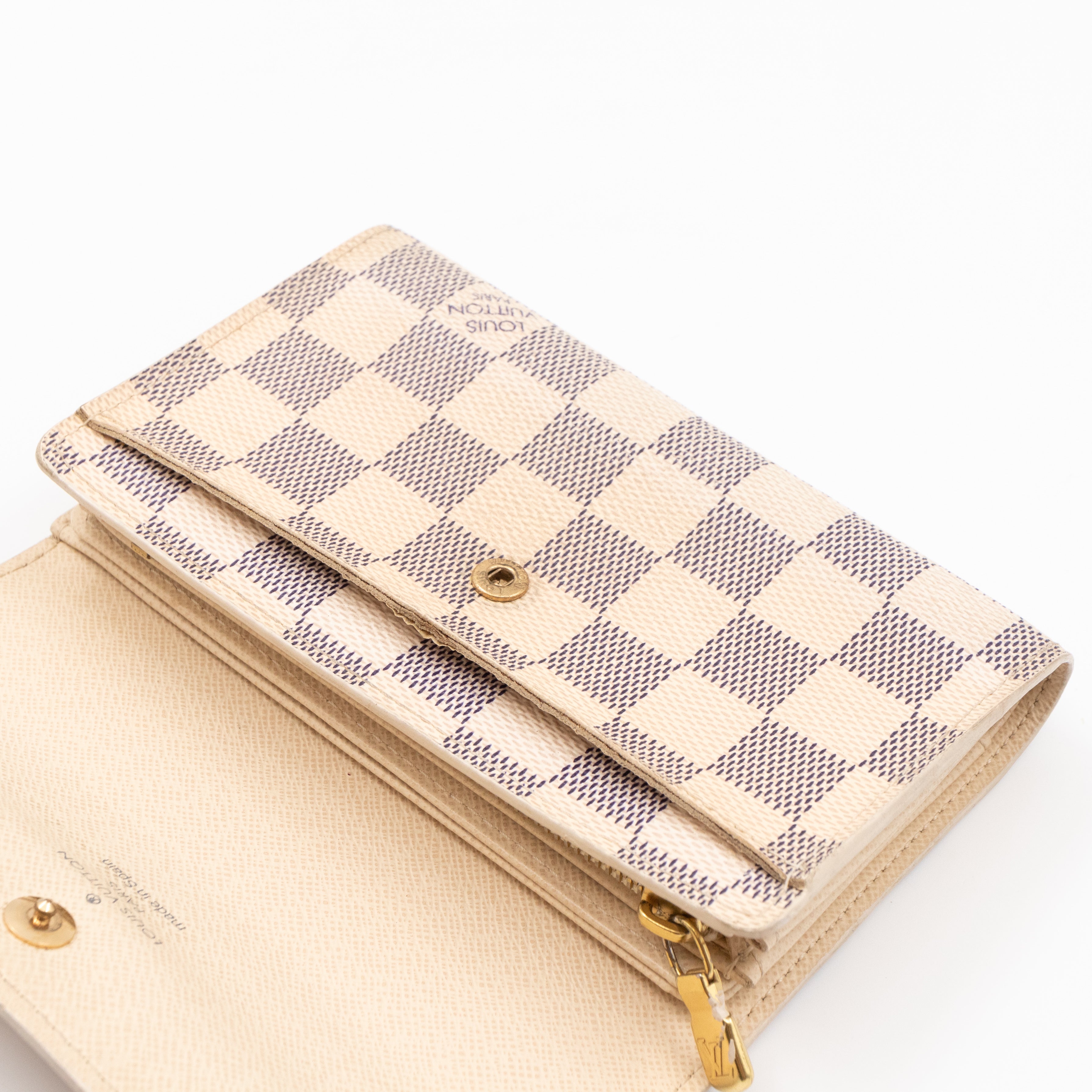 Alexandra Wallet Damier Azur