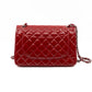Classic Double Flap Jumbo Red Patent Leather