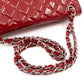 Classic Double Flap Jumbo Red Patent Leather