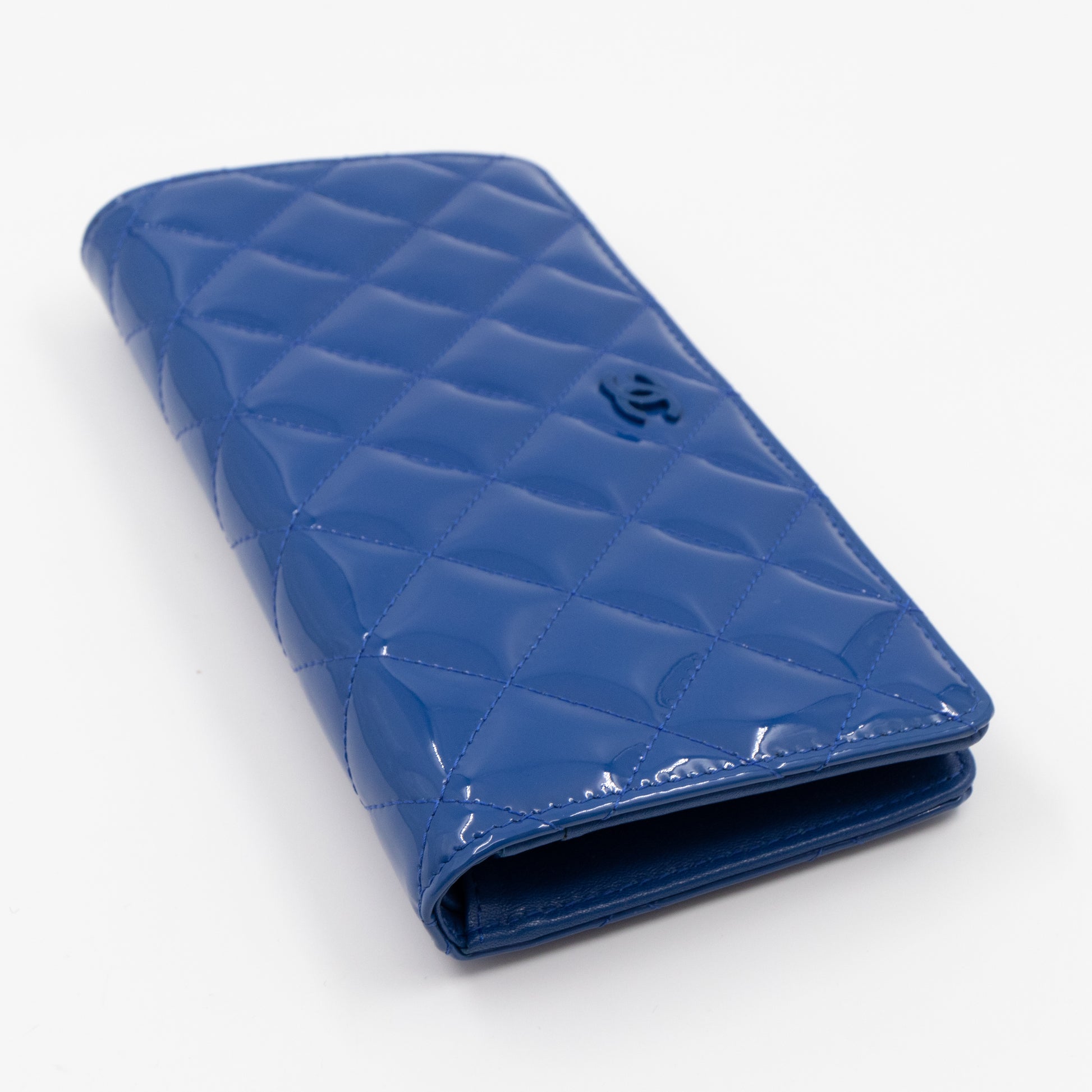 Chanel Wallets Blue Patent leather ref.57460 - Joli Closet