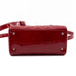Lady Dior Medium Red Patent Leather