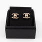CC Turn-Lock Earrings Light Gold