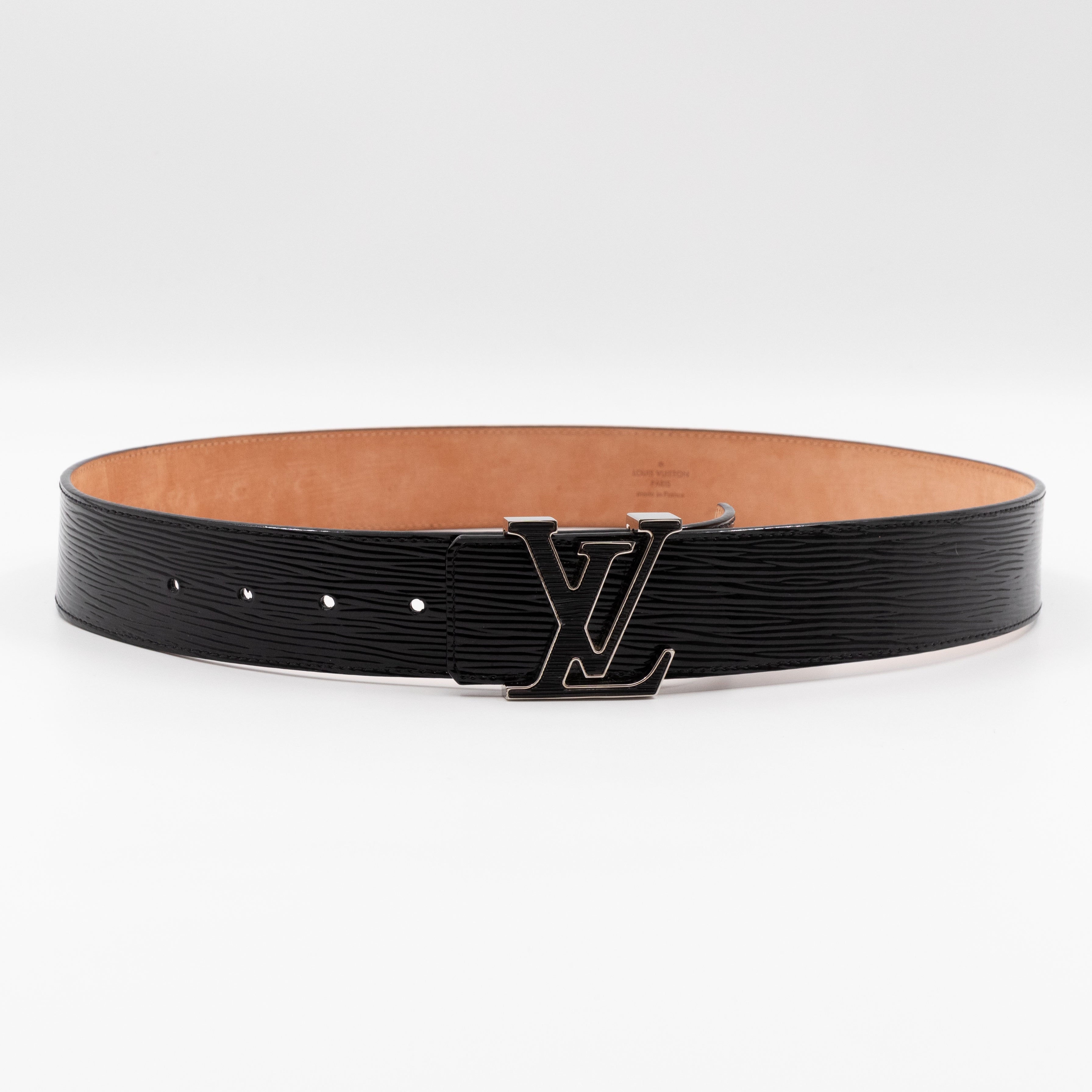 LV Initiales Belt 40 mm 85 cm Noir Electric Epi