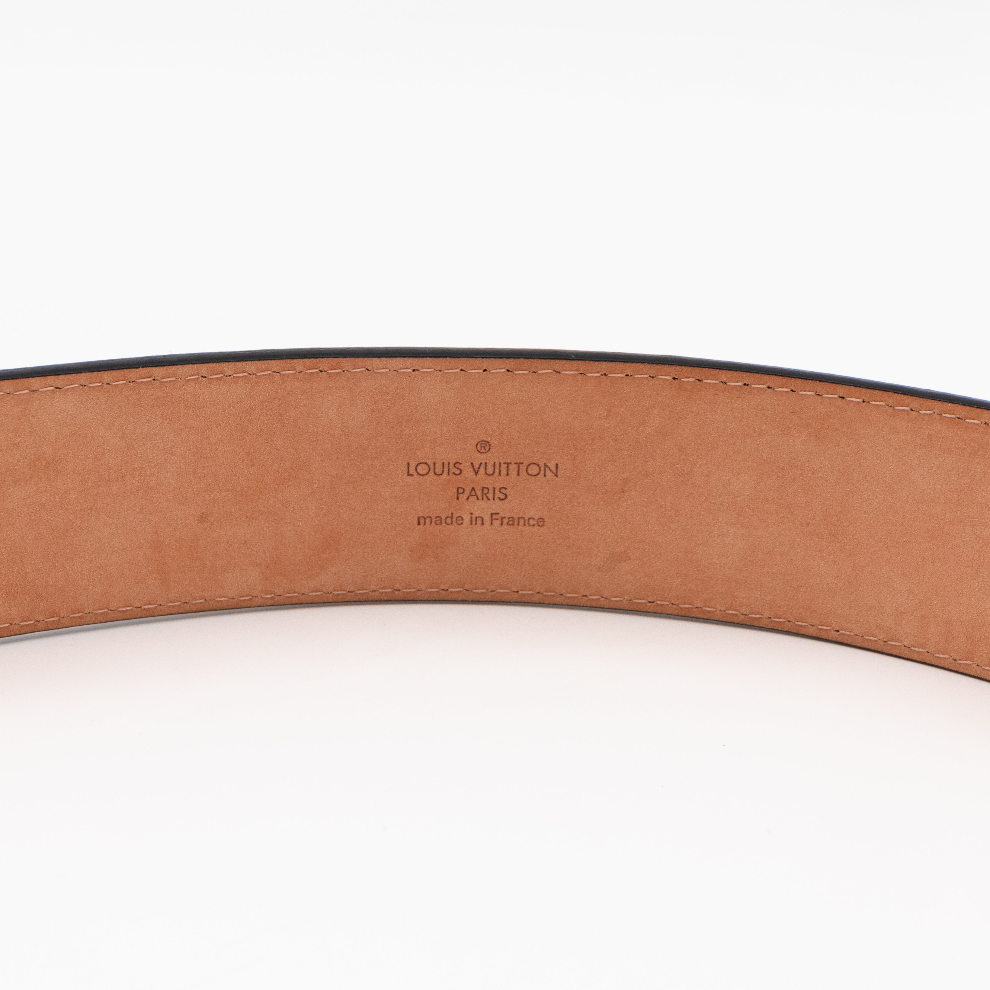 LV Initiales Belt 40 mm 85 cm Noir Electric Epi