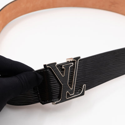 LV Initiales Belt 40 mm 85 cm Noir Electric Epi