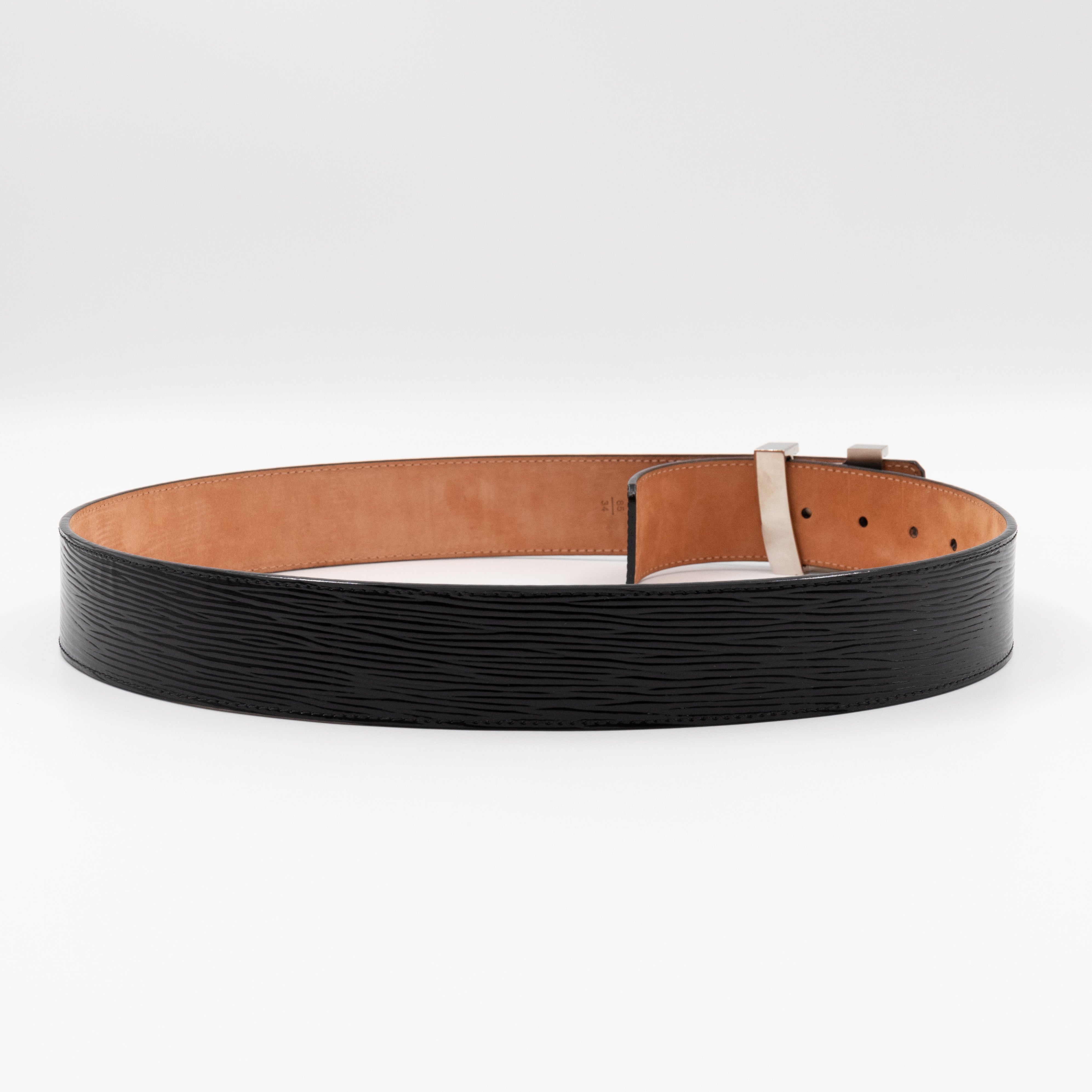 LV Initiales Belt 40 mm 85 cm Noir Electric Epi