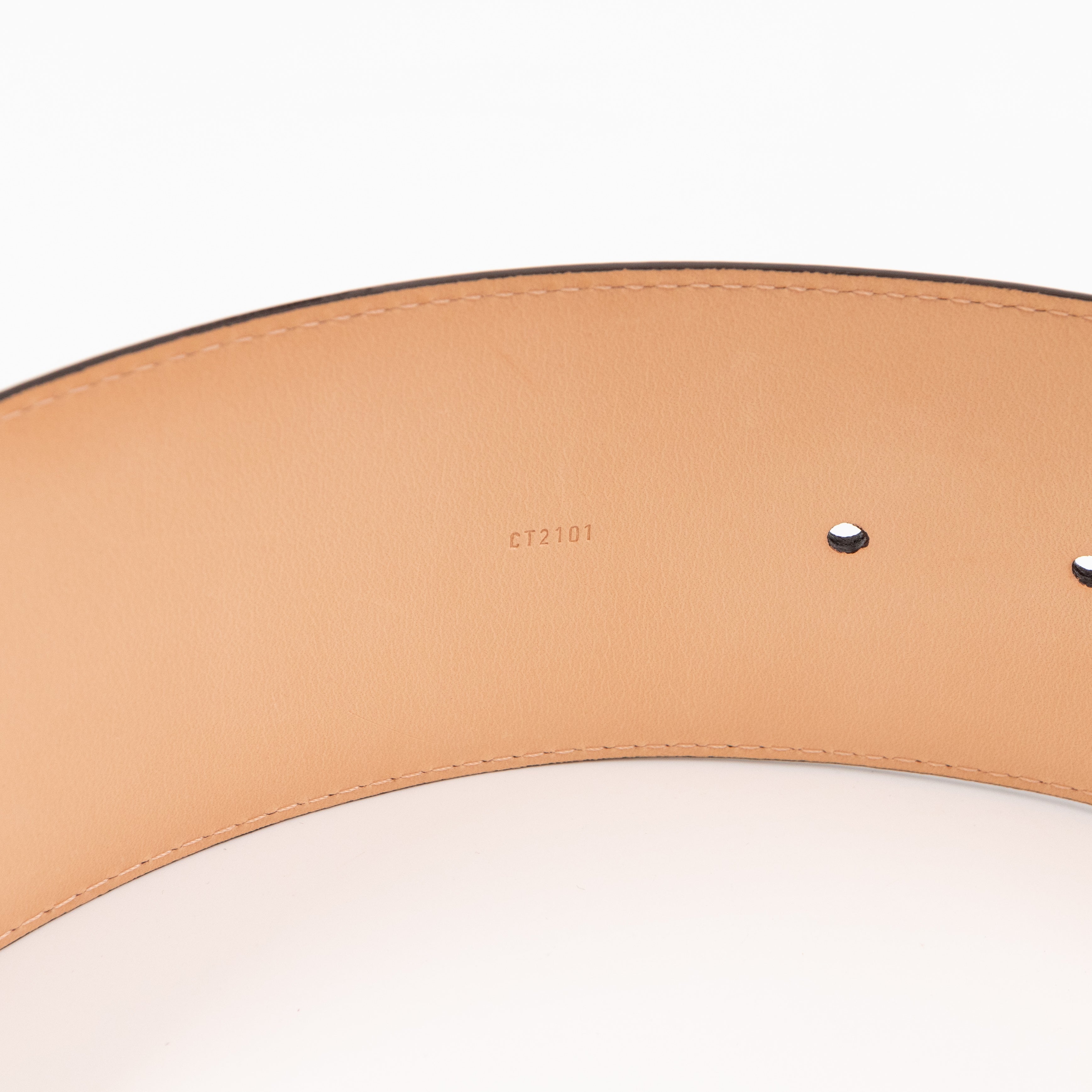 LV Initiales Belt 65 mm 75 cm Vernis Amarante