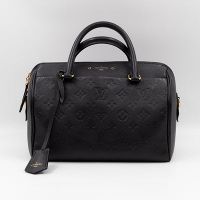 Speedy 25 Bandouliere Monogram Empreinte Black Gold