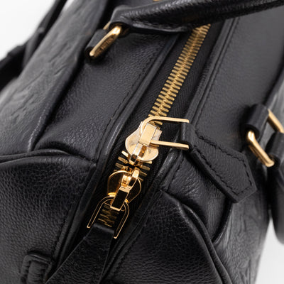 Speedy 25 Bandouliere Monogram Empreinte Black Gold