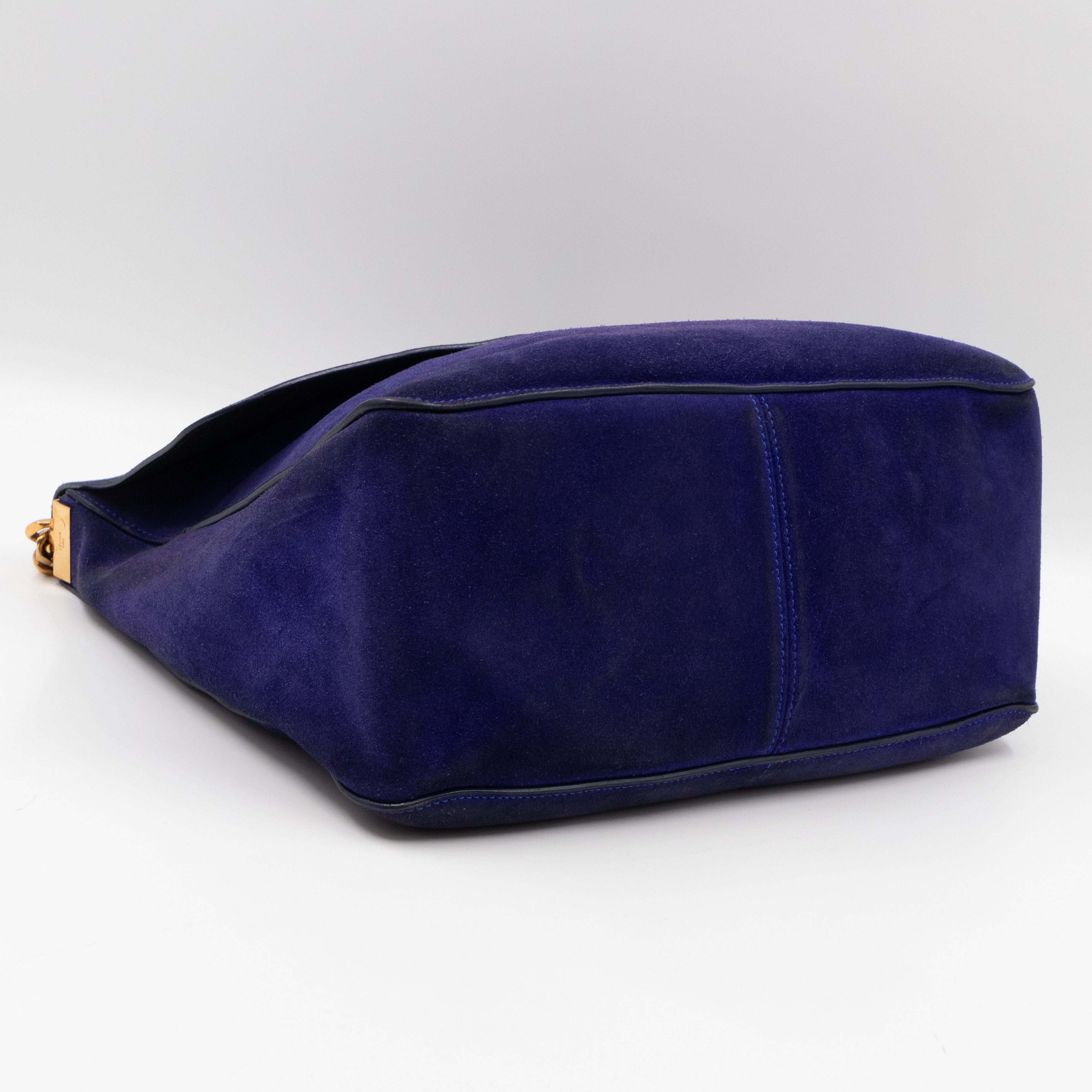 Blue suede bag, Blue leather bag, Minimalist bag, Blue suede purse,...  (€230) via Polyvore featuring bags, handbags, … | Navy blue bag, Suede bags,  Blue leather bag