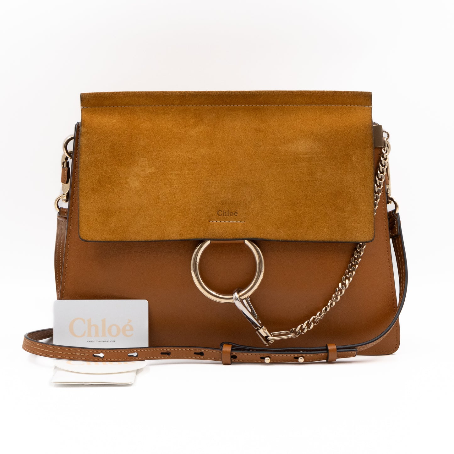 Faye Crossbody Brown Leather & Suede