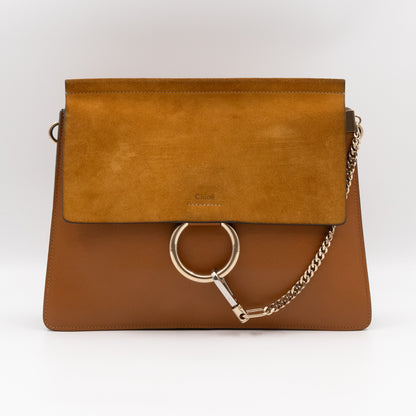 Faye Crossbody Brown Leather & Suede