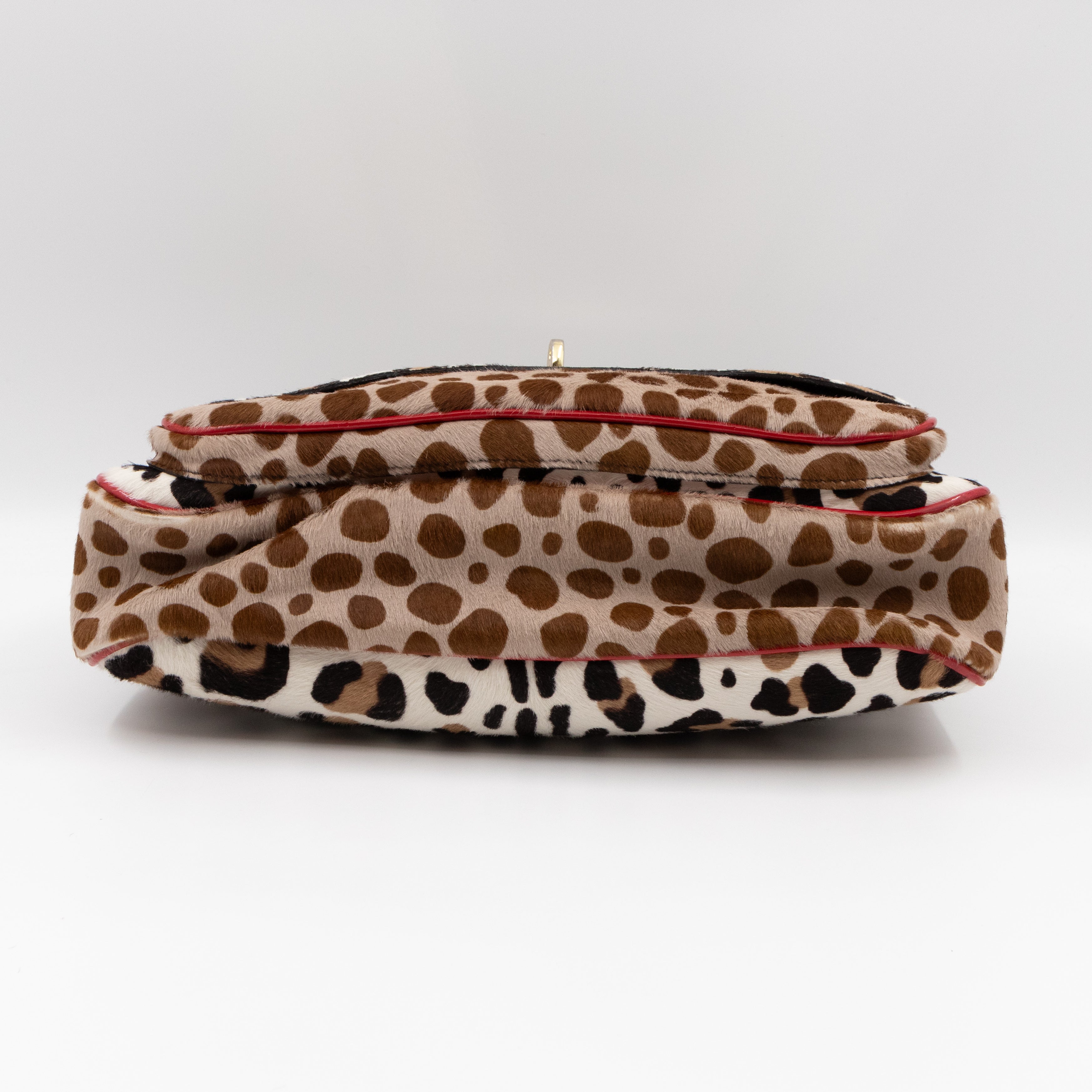 Pony Hair Shoulder Bag Leopard