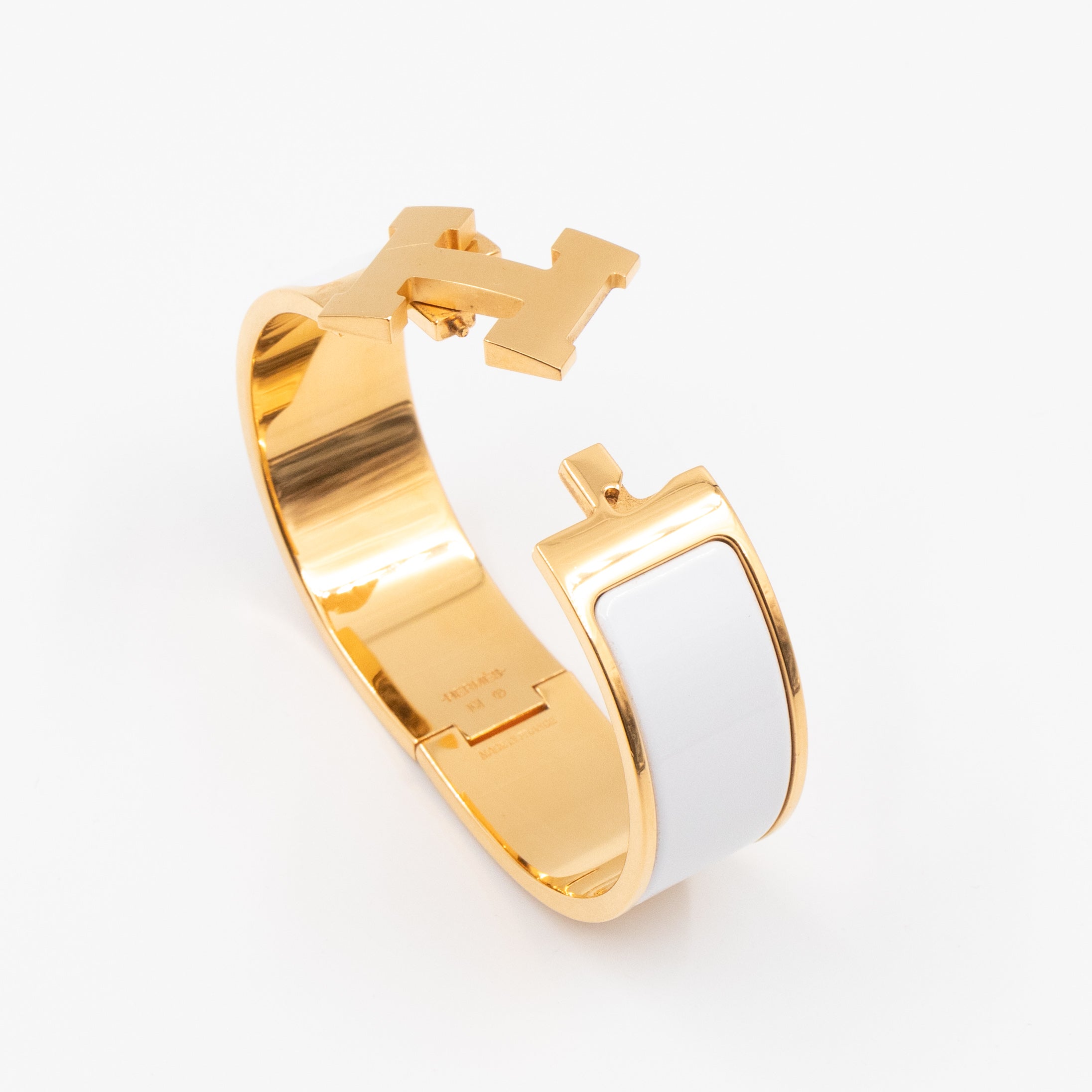 Clic Clac H Bracelet GM White Gold