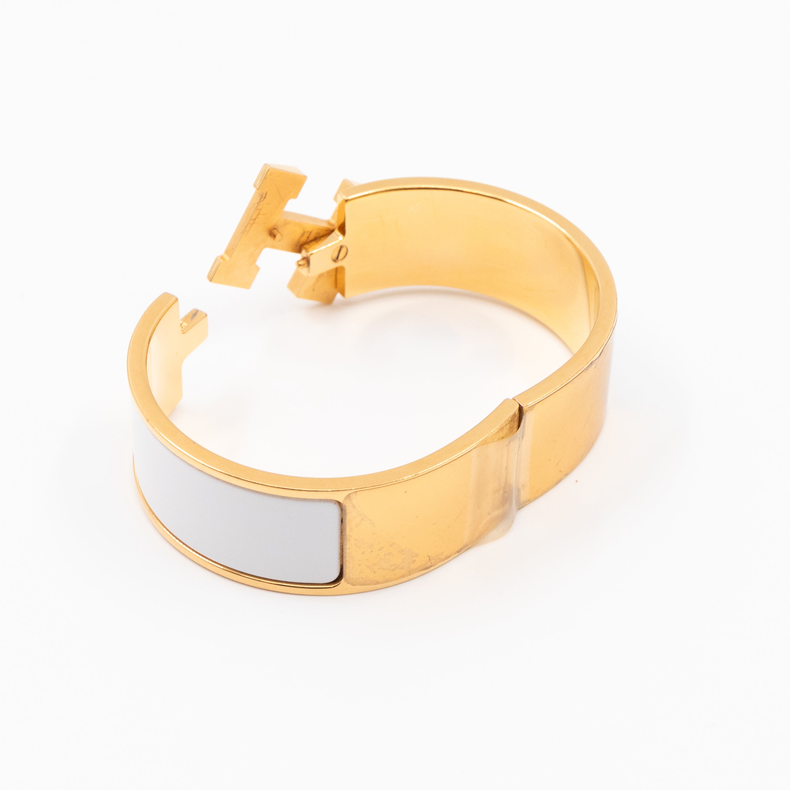 Clic Clac H Bracelet GM White Gold
