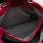 Medium Soft Shopping Tote Raspberry Red Cannage Leather