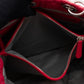 Medium Soft Shopping Tote Raspberry Red Cannage Leather