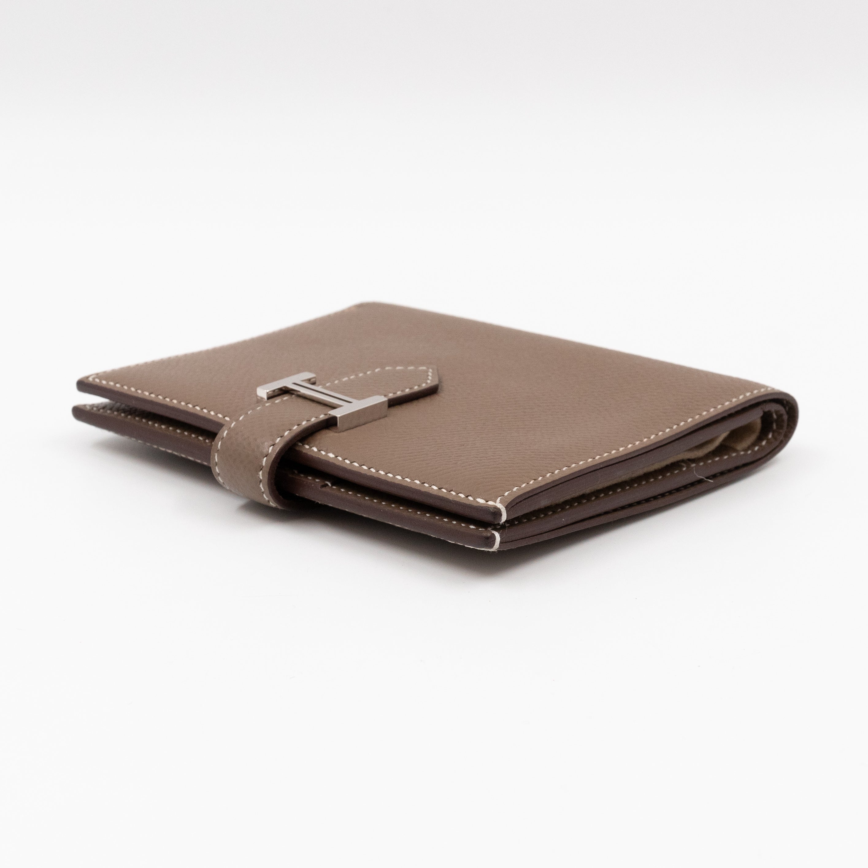 Bearn Compact Wallet Etoupe Leather